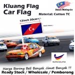 Kluang Car Flag 6x12inch 15x30cm FJD6126